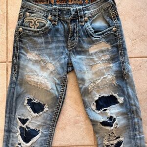 Rock Revival - size 29 - Stan - Distressed Blue Jeans